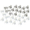 6 tables et 24 chaises / 24 Garden chairs and 6 Tables N