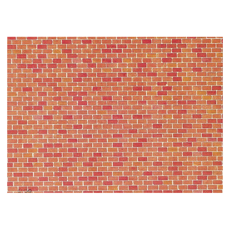 Plaque de mur briques / Wall card Red brick H0